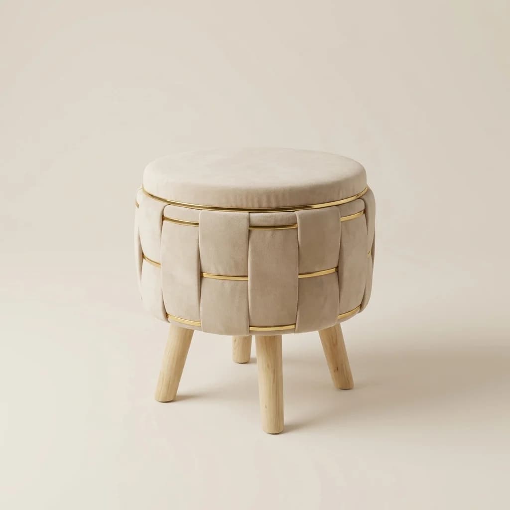 Velvet ottoman stool prices: what each band buys